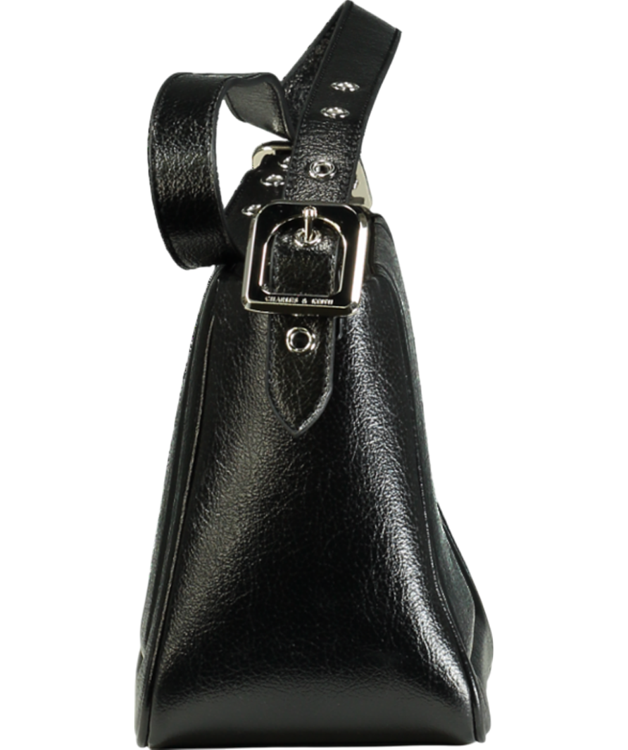 Charles & Keith Black Petra Boxy Bucket Bag