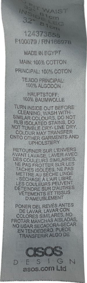 ASOS Black Barrel Leg Jeans W32