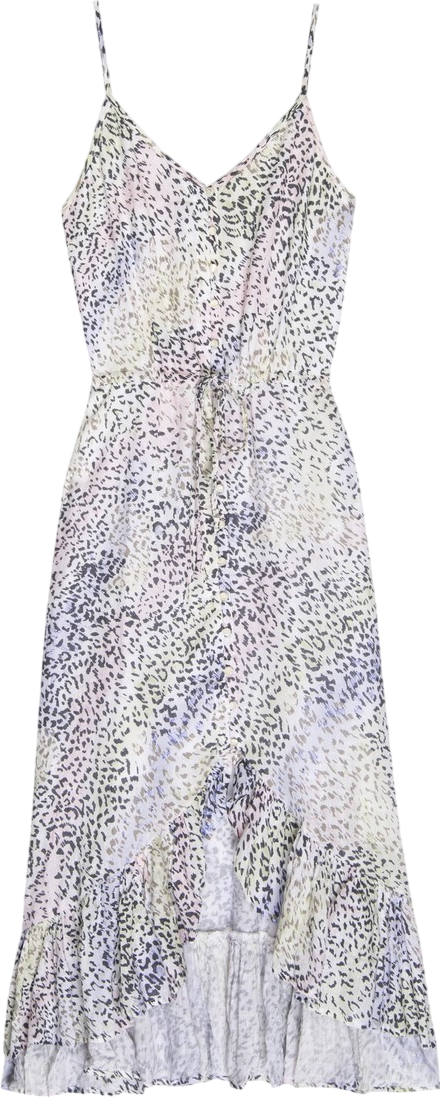 Rails White Frida Linen Mix Dress - Rainbow Cheetah UK XS