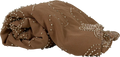 Brown Stud Embroidered Sarong
