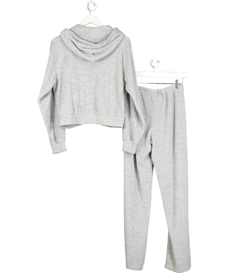 4th & Reckless Grey Terry 2-piece Zip Hoodie And Jogger Set UK S