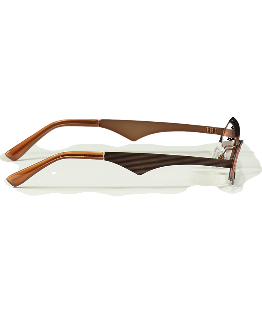 SNAKE1NTHE3Y3 Brown Luna Edge Sunglasses In Bronze One Size