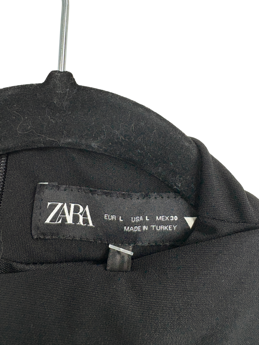 ZARA Black Ruched Midi Dress UK L