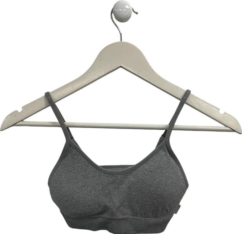 Primark Grey Padded Crop Top UK XS