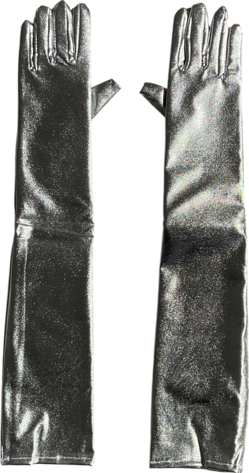 Metallic Long Gloves One Size