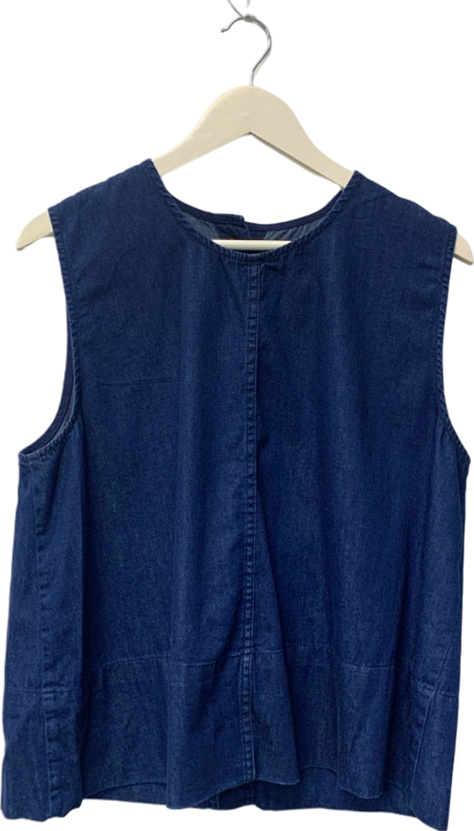 Nobody's Child Blue Denim Sleeveless Top UK 16