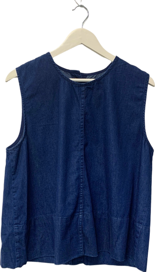 Nobody's Child Blue Denim Sleeveless Top UK 16