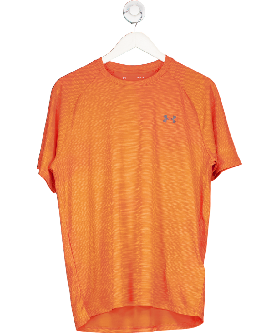 Under Armour Orange Tech Vent Geotessa Short Sleeve T-shirt UK M