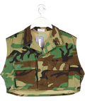 PicknWeight (RE) Collection Green Sleeveless Camo Crop Vest UK M