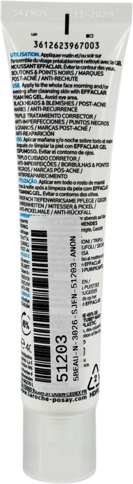 La Roche-Posay Effaclar Duo+m Anti-blemish Corrective Gel Moisturiser For Oily, Blemish-prone Skin 40ml