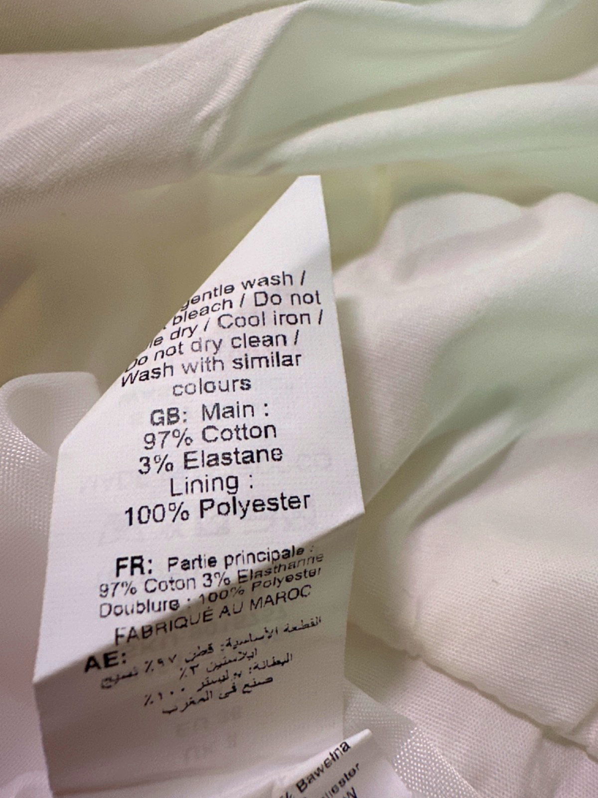 New Look White Bubble Hem Midi Skirt UK 8