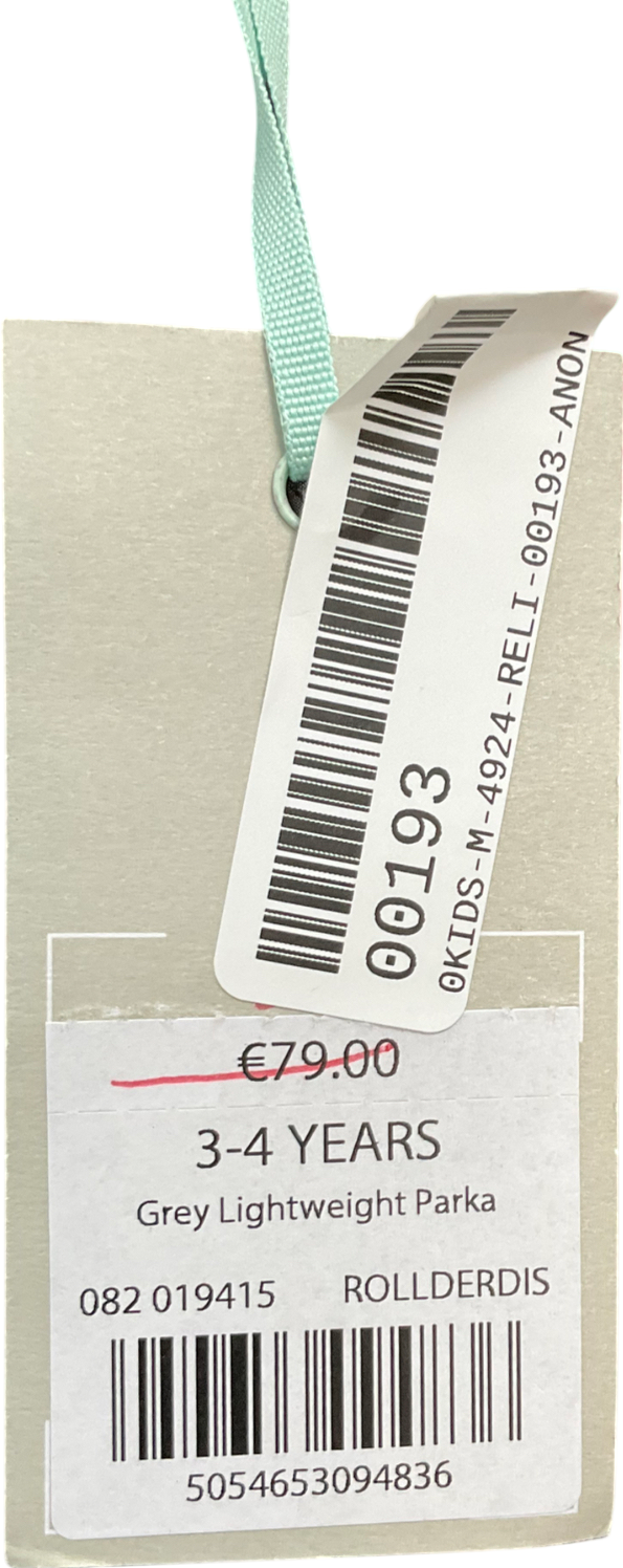 Mintie by Mint Velvet Grey Lightweight Star Embroidered Parka 11 Years