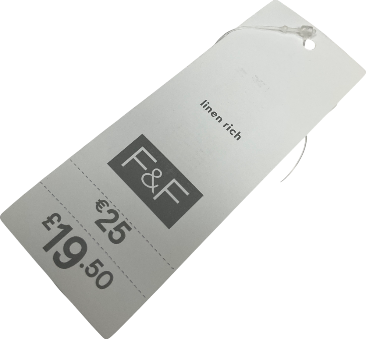 F&F White Linen Rich Short Sleeve Shirt UK 18