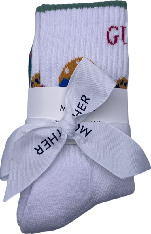 White X2 Pair Of Baby Step Socks, Fun Guys And Mother F*cker One Size
