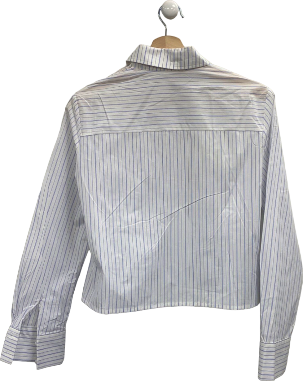 Mango White/Blue Striped Pyjama Set XS