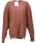 cos Chocolate Brown Relaxed Fit Oversize Cotton/ Wool Blend Cosy Jumper UK M