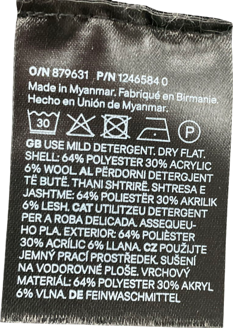 H&M Grey Turtleneck Jumper UK S