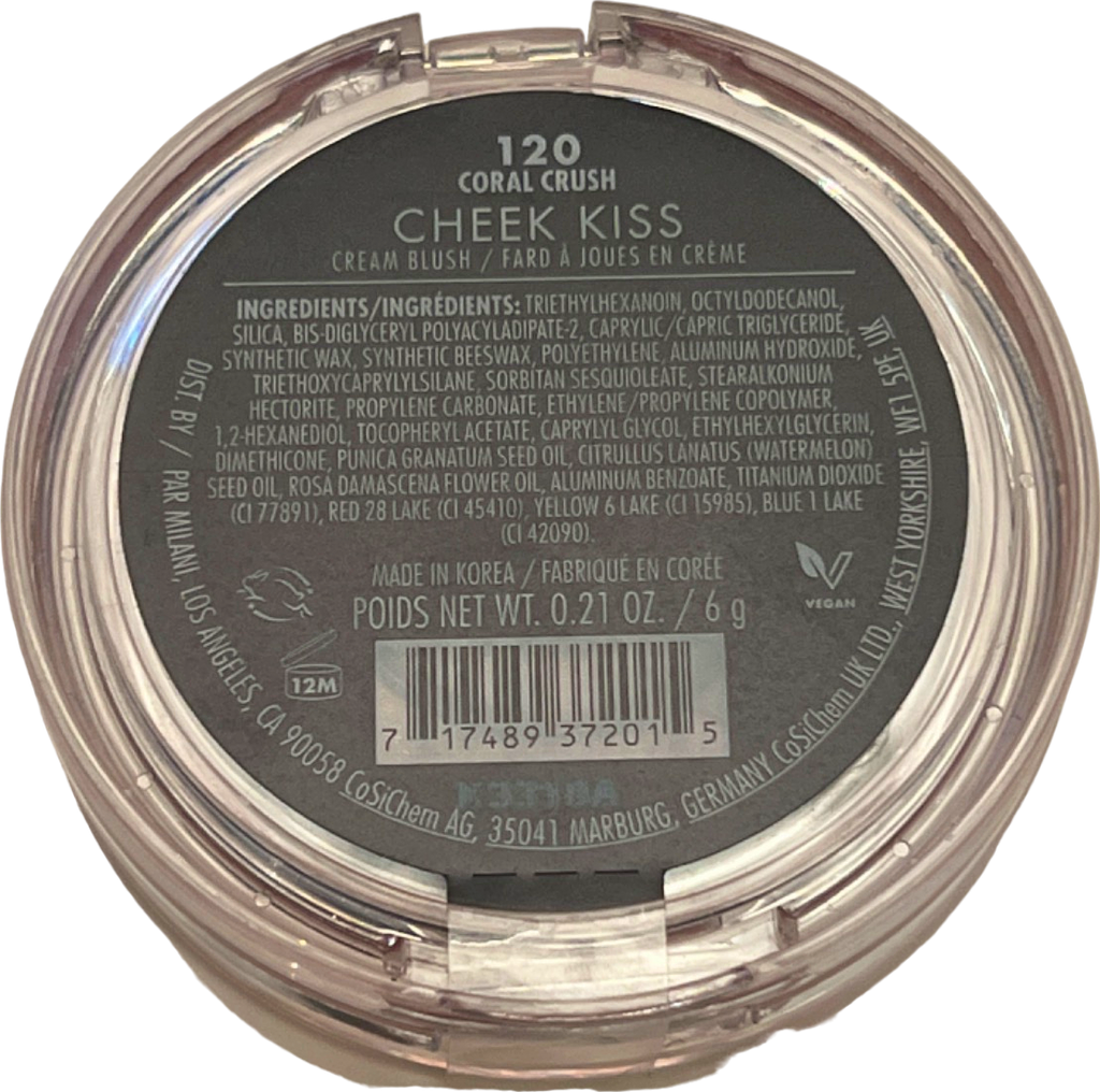 Milani Cheek Kiss Cream Blush Coral Crush 6g