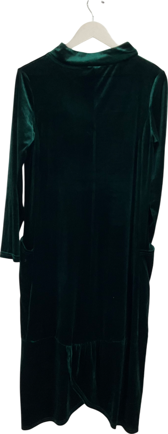 Velvet Green Maxi Dress UK S