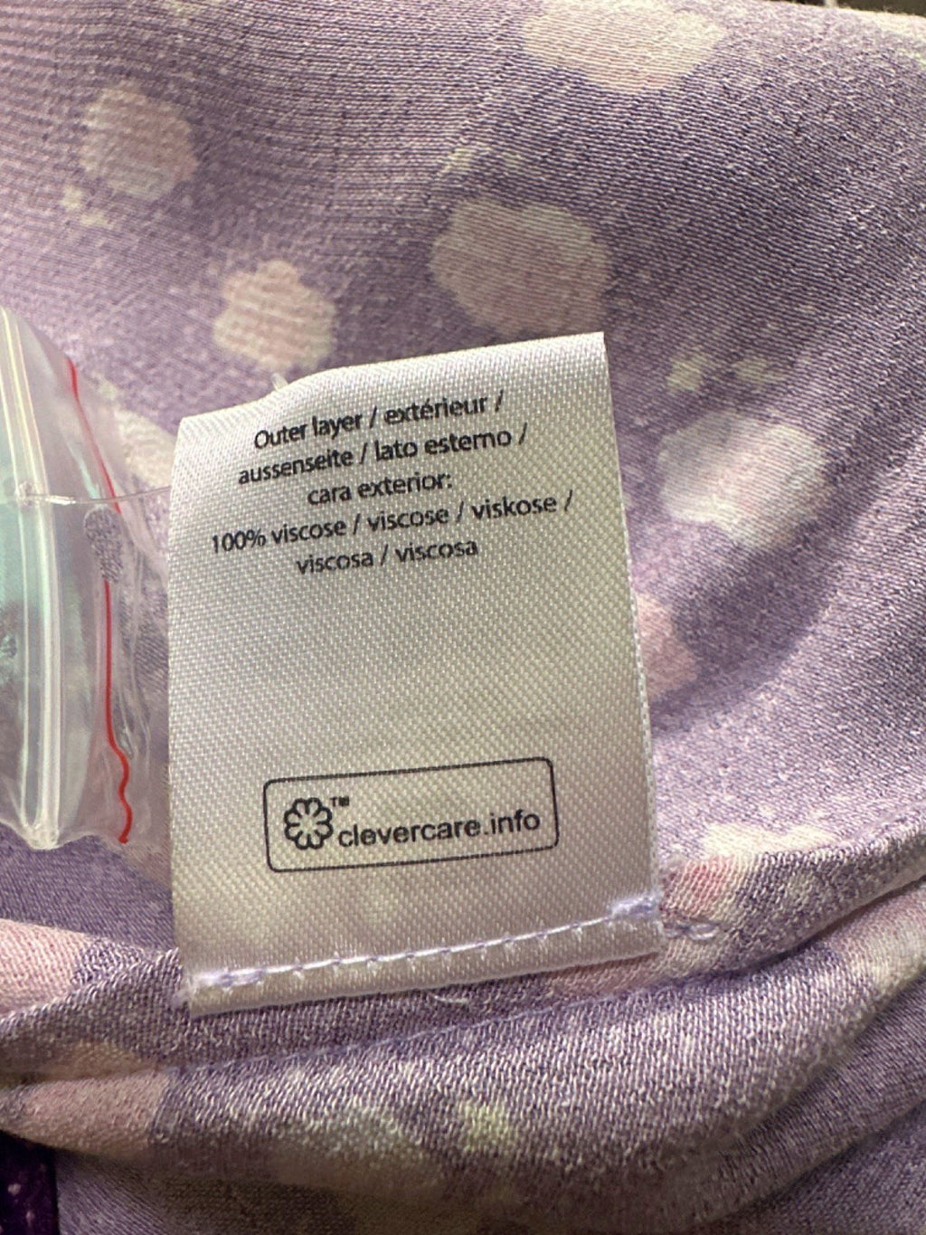 ROTATE Purple Clair Pansy print midi Dress DK40 UK 12