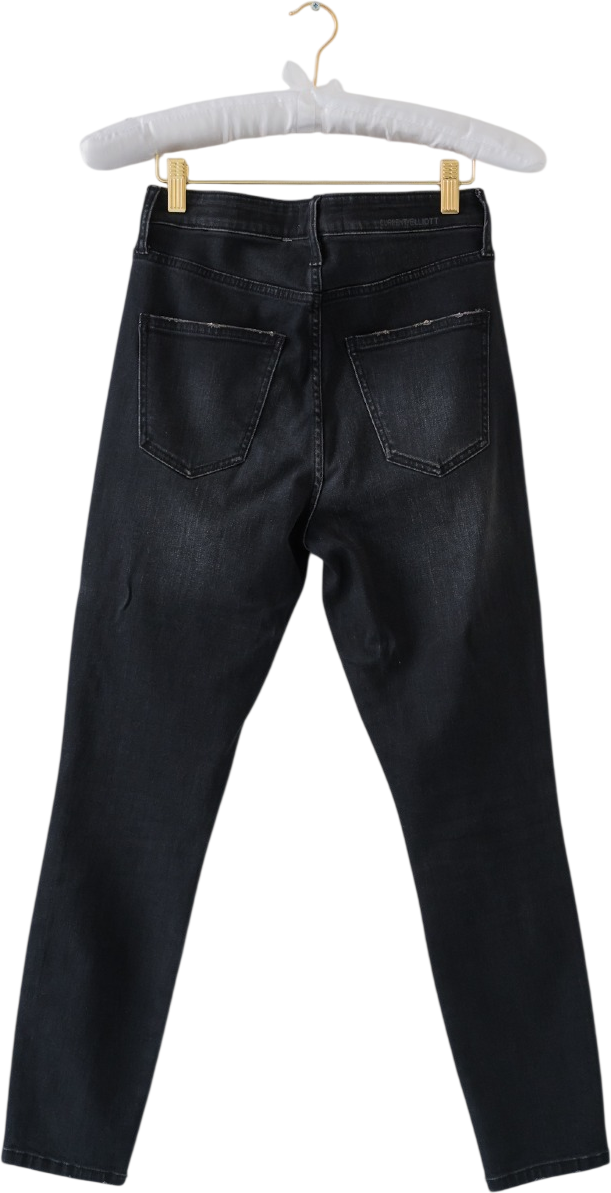 CURRENT ELLIOT High Waisted Black Skinny Jeans W27