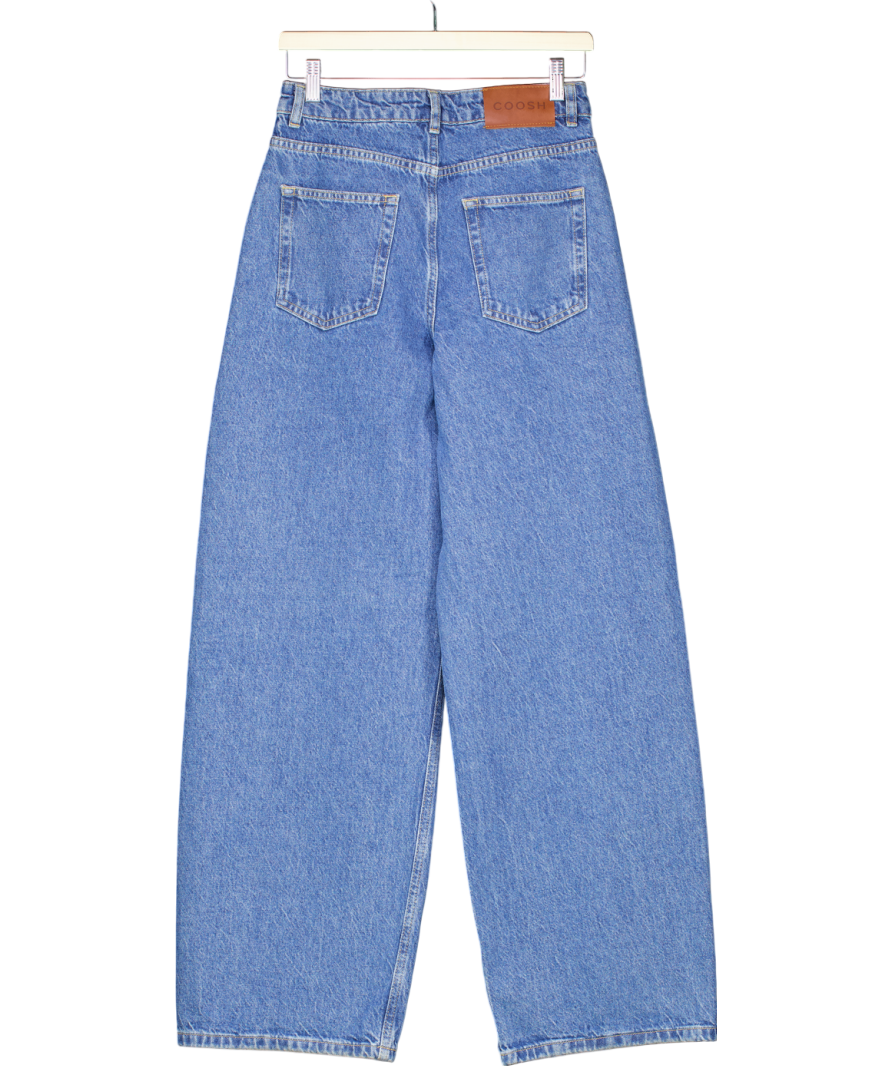 COOSH Blue High-waist Baggy Jeans UK S
