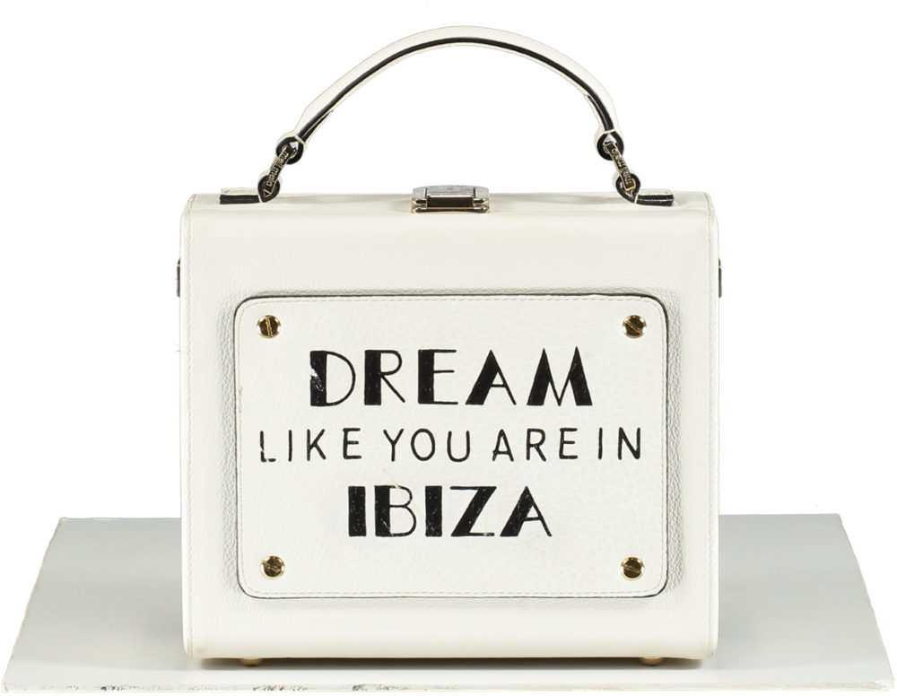 Meli Melo White Art Bag - Dream Like Your In Ibiza case bag