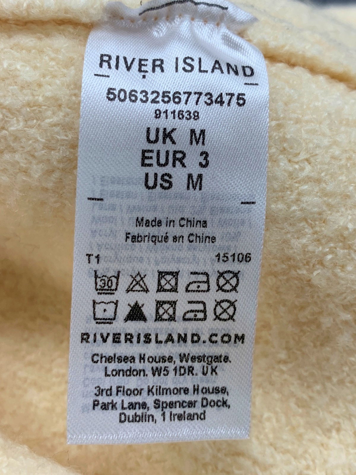 River Island Cream Cardigan UK M