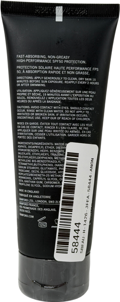 Bamford Bgd Spf 50 Sunscreen 75ml