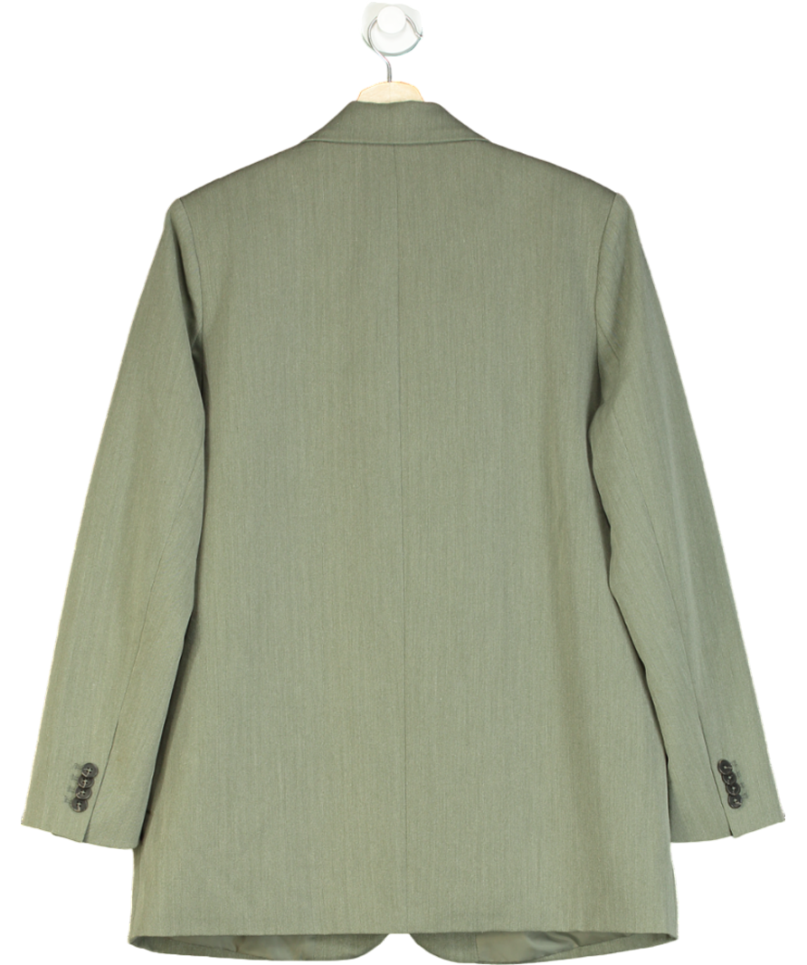 NA-KD Green Heavy Oversized Blazer UK S
