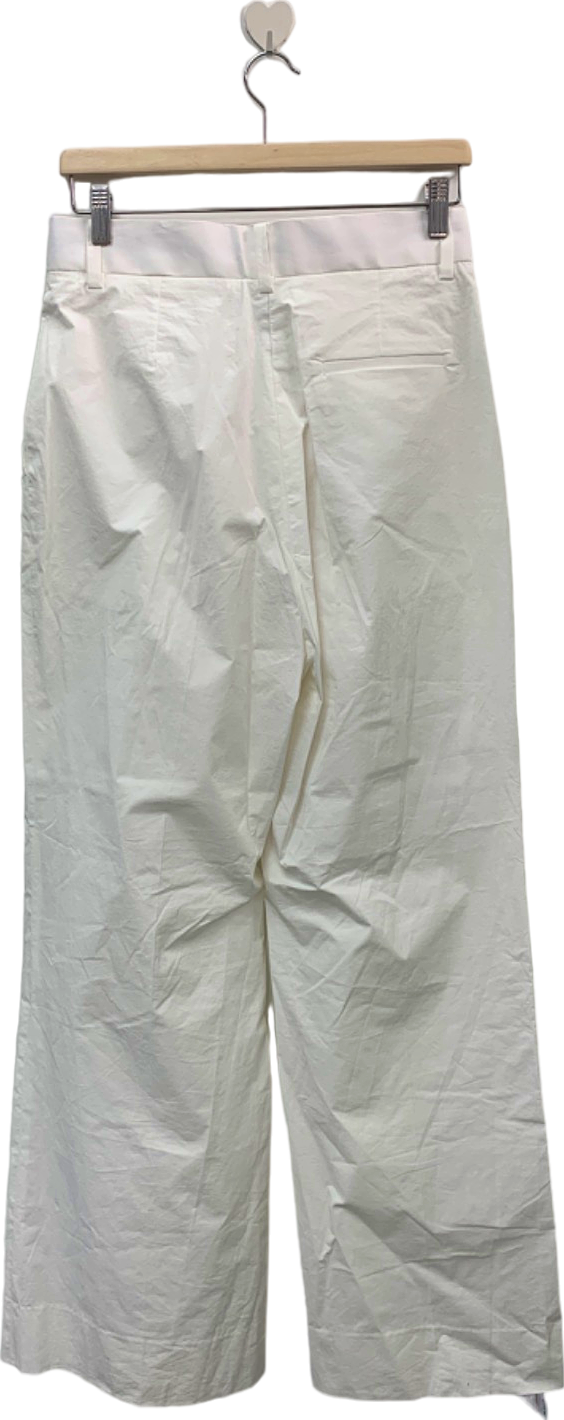 The Frankie Shop Papèr Moon White Pleated Pants SZ S/M