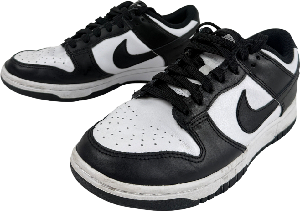 White Nike Dunk Low Older Kids' Shoes UK 4.5 EU 37.5 👠