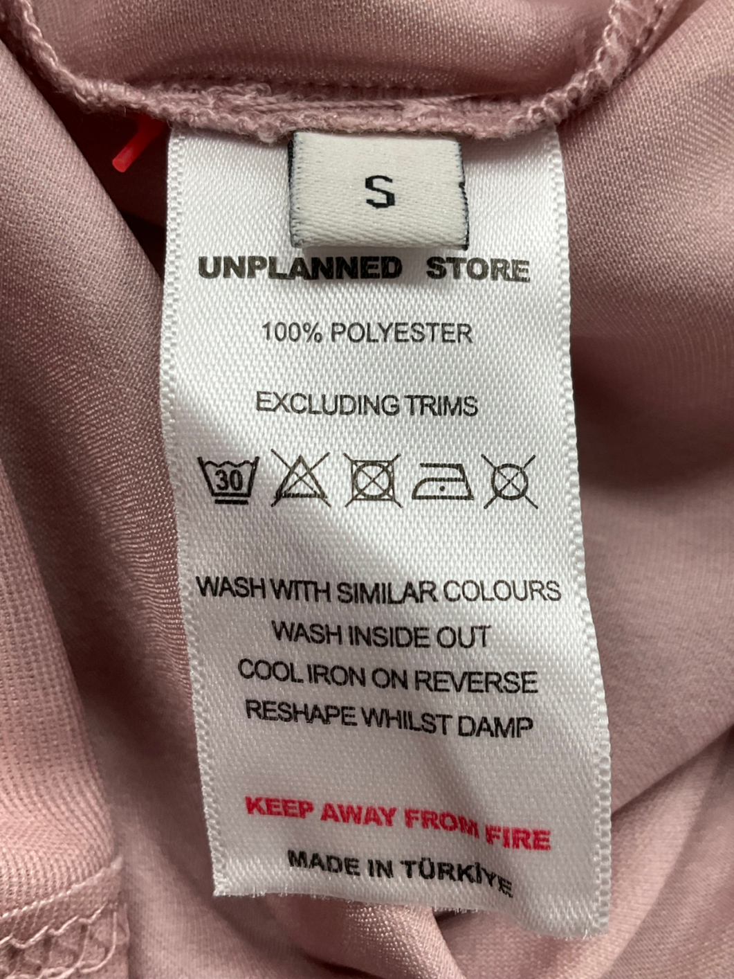 Unplanned Store Pink Marola Midi Skirt UK S