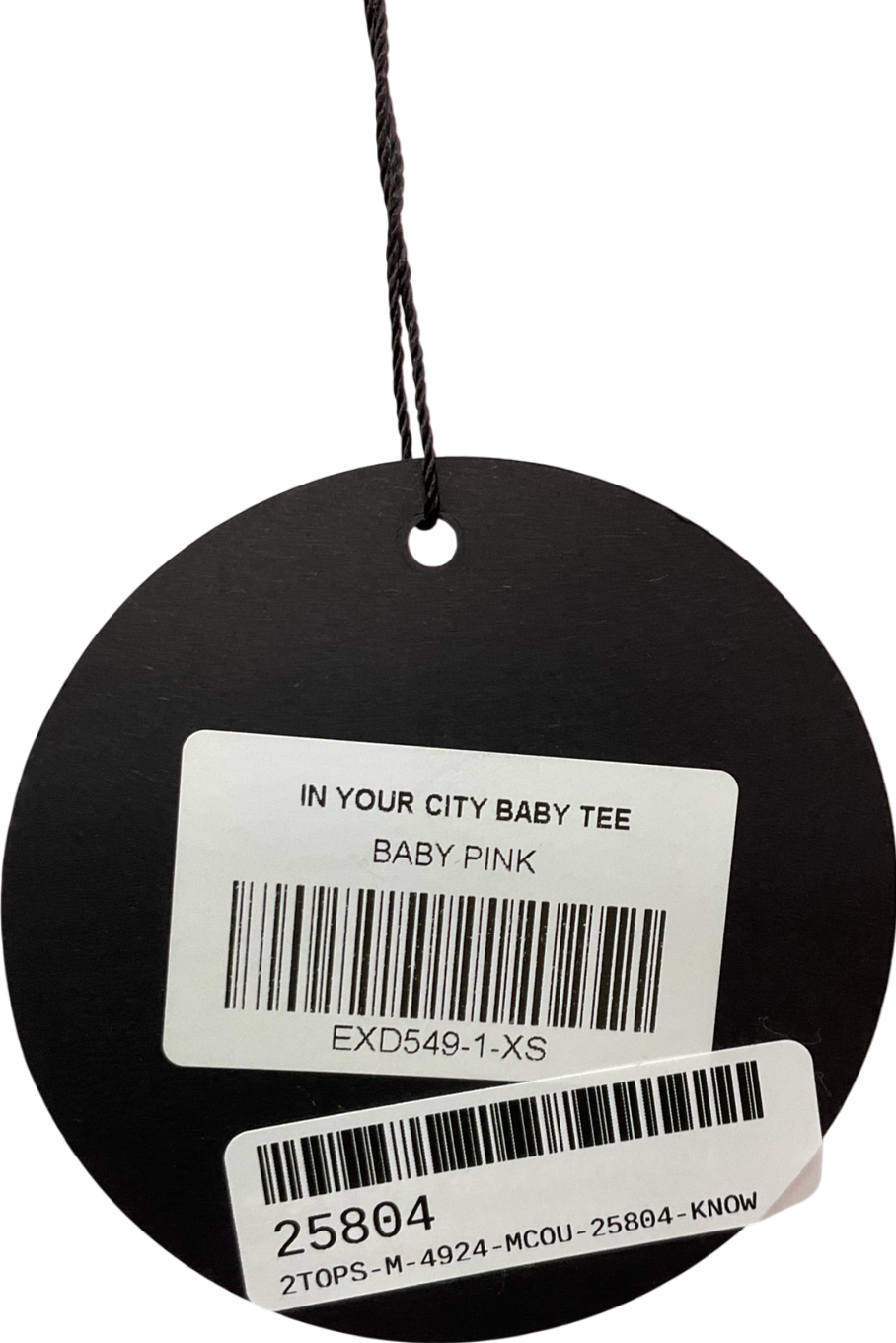 White Fox Pink In Your City Baby Tee UK XS