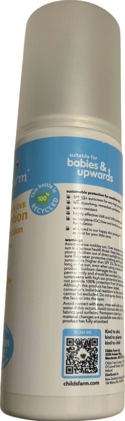 Childs Farm Spray Sun Lotion Fragrance-Free SPF 50+ 100 ml