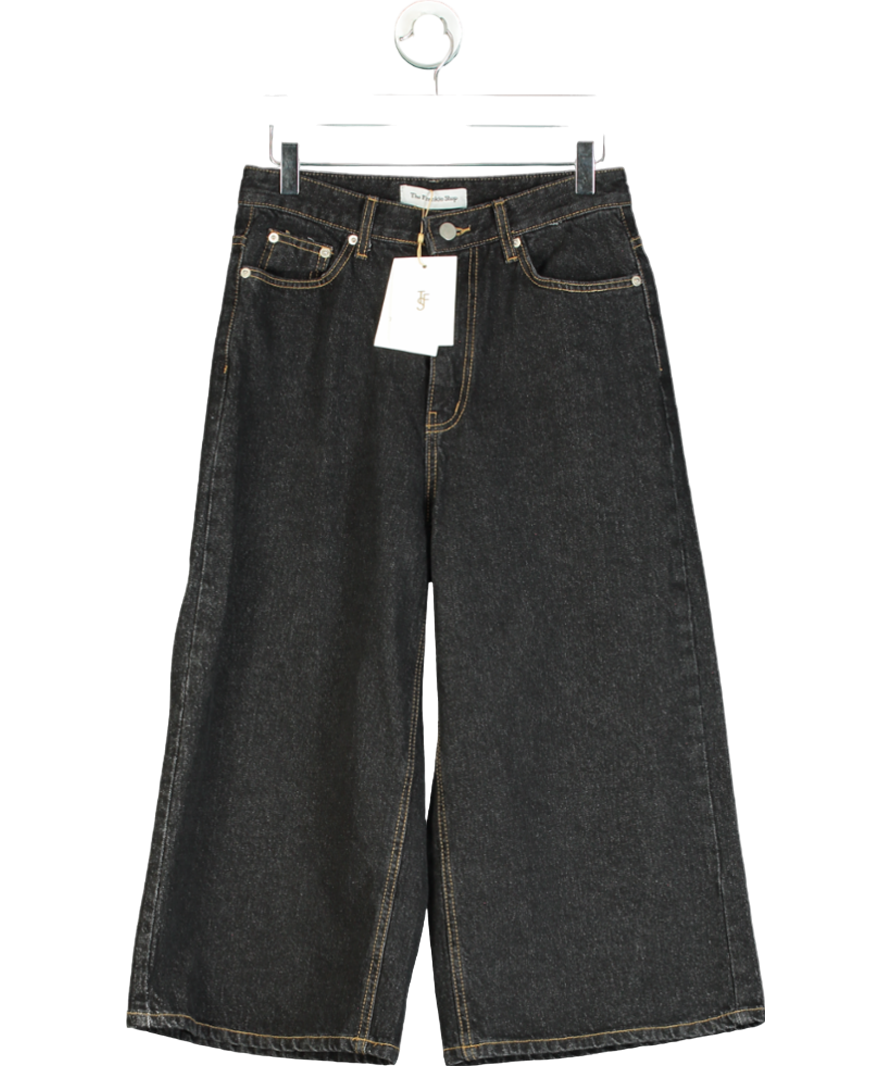 The Frankie Shop Black Mari Denim Bermuda Shorts UK M
