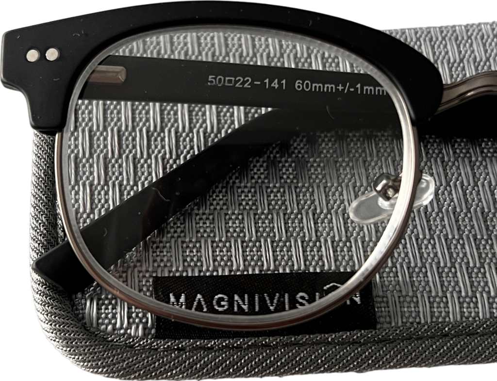 magnivision Colin Lenses Reading Glasses +2 Black