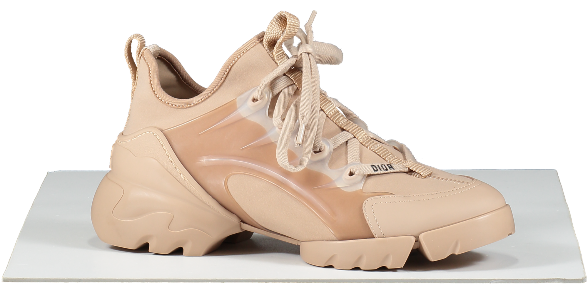Dior D-connect Sneaker Nude Technical Fabric Trainers UK 4.5 EU 37.5 👠