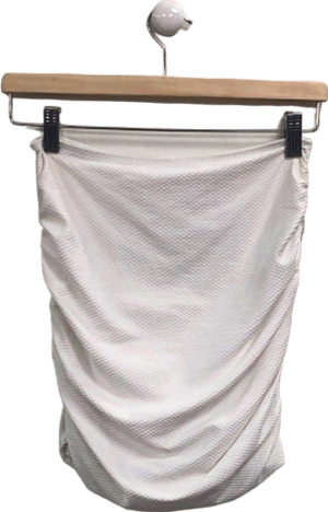 Arabella London White Textured Mini Skirt UK 8