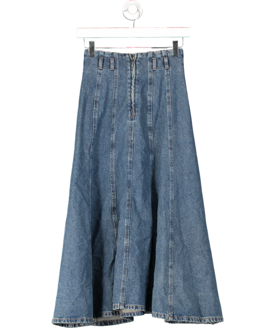 Urban Revivo Denim Skirt Iight Blue UK XXS