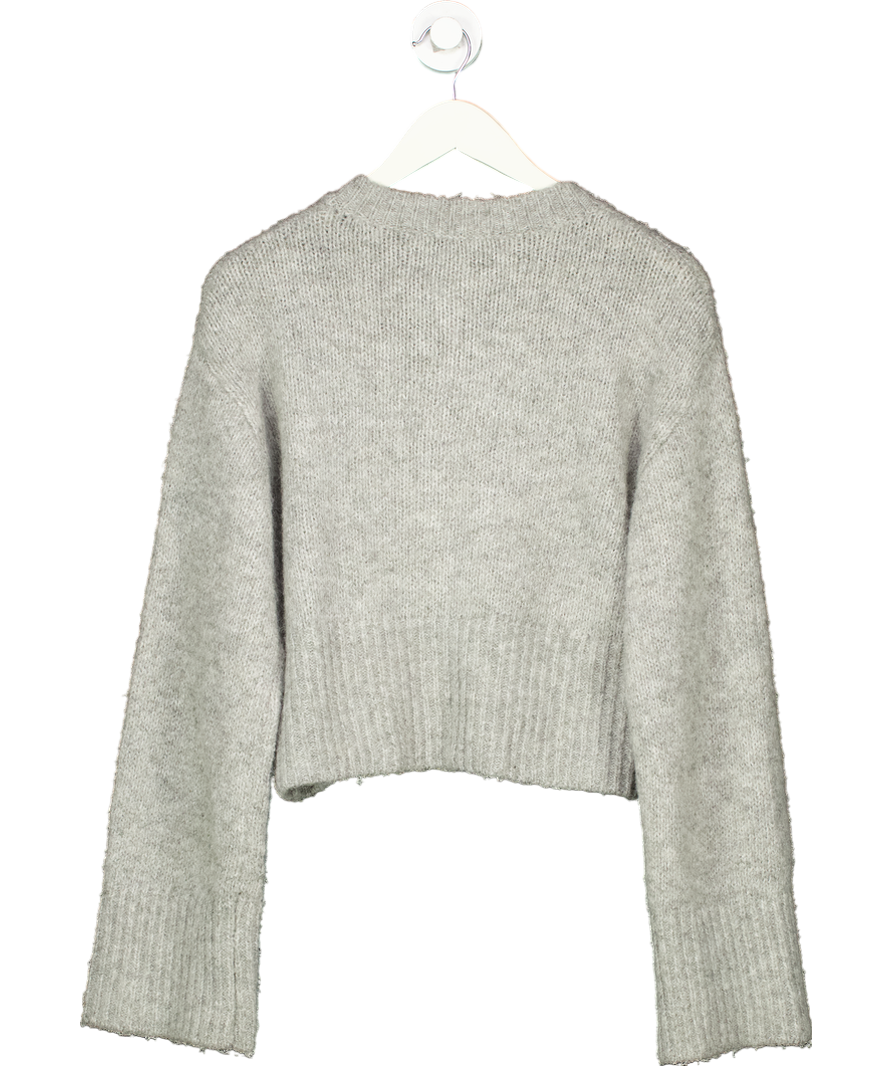 ZARA Grey Knitted Cardigan UK S
