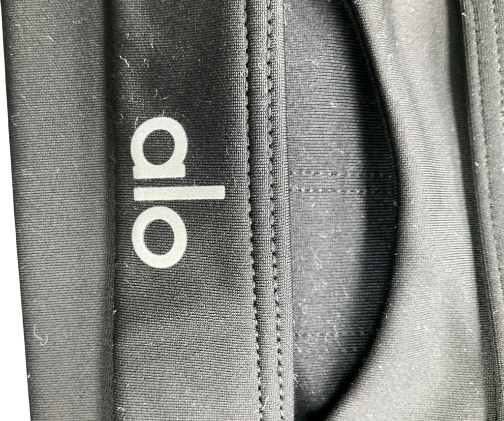alo yoga Black Airlift Intrigue Bra UK XS