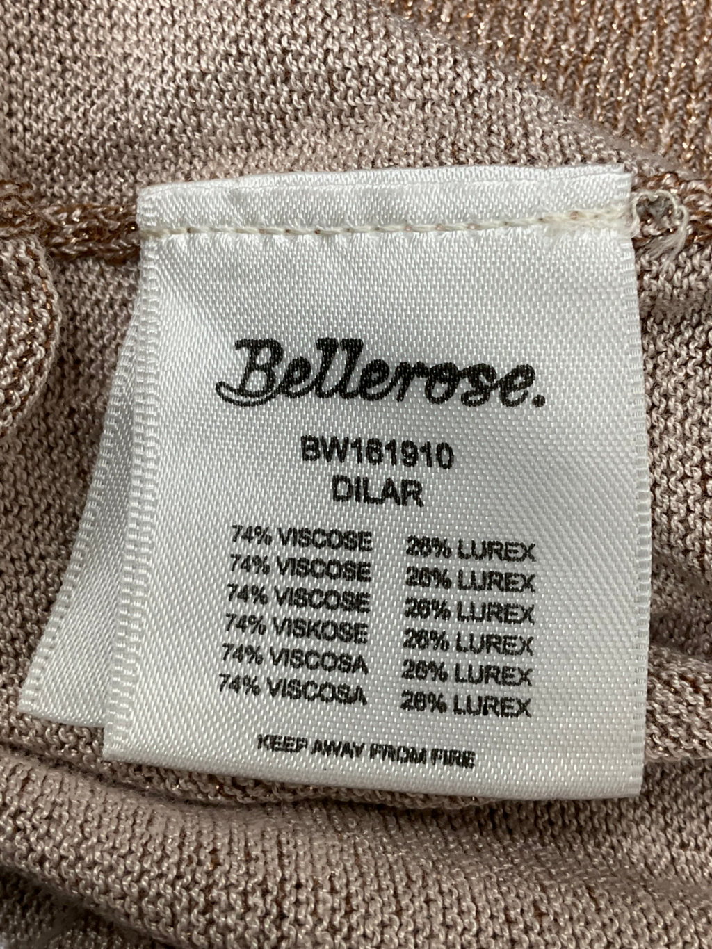 Bellerose Metallic Dilar Sparkle Zip Through Top UK XS/S