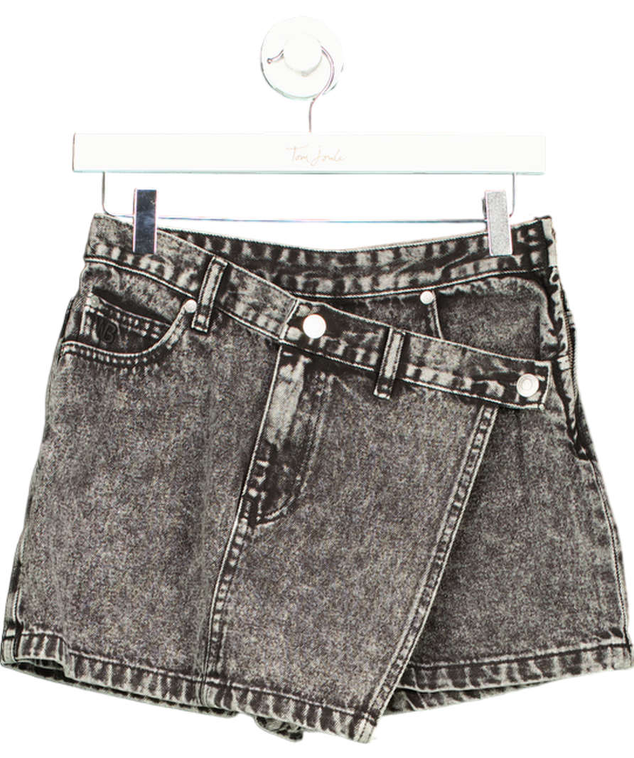 WRSTBHVR Black Lucy Denim Shorts UK S