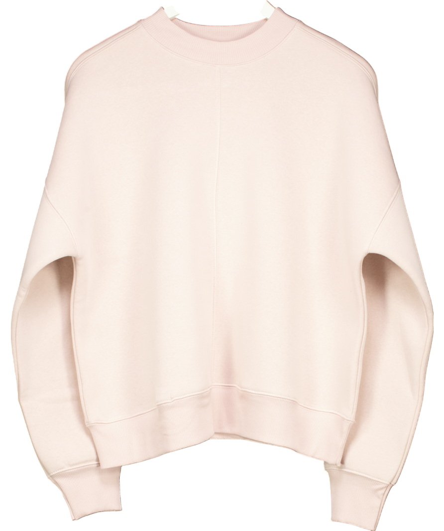 Mint Velvet Nude Pink Seam Detail Sweatshirt UK M