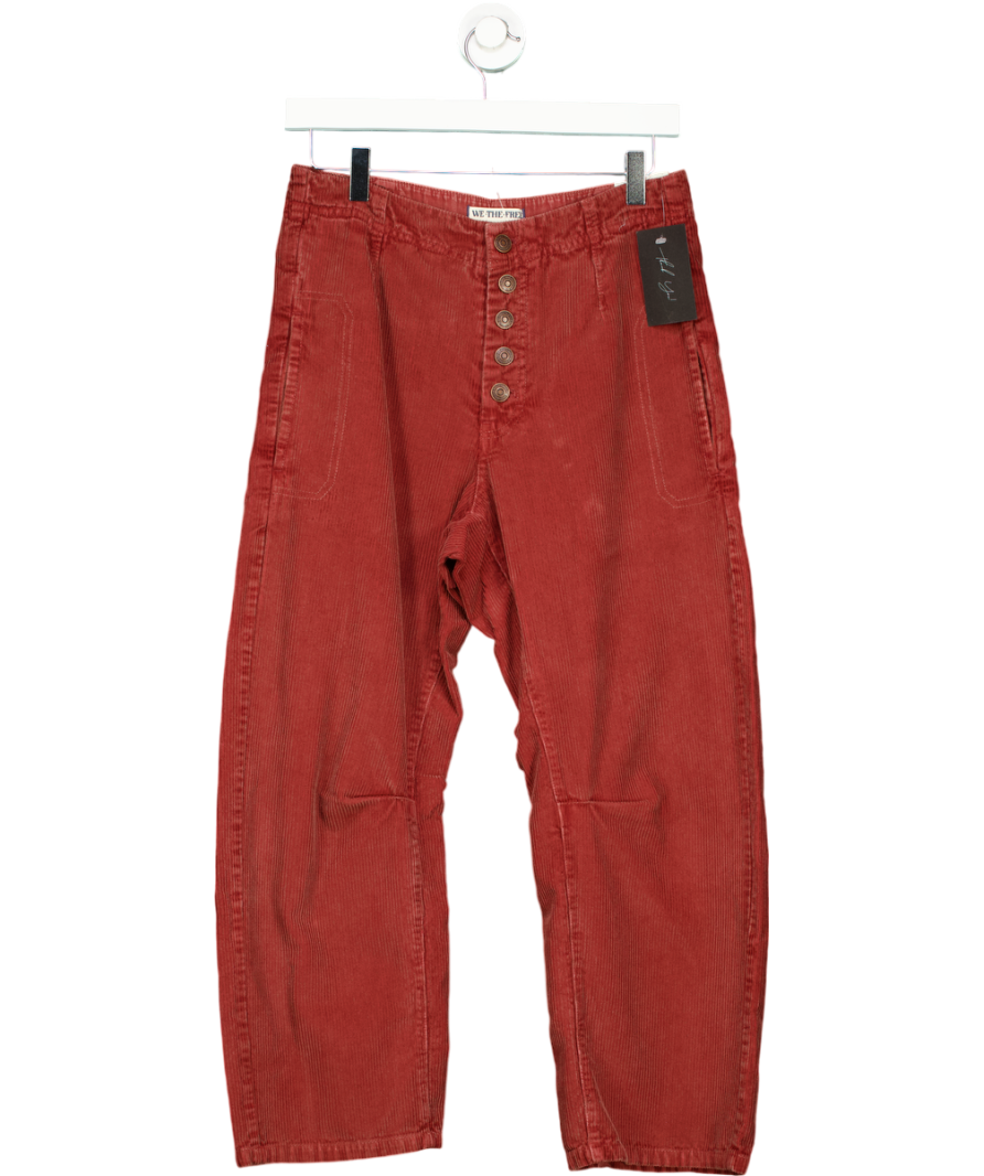Free People Brown We The Free Osaka mid rise barrel leg Cord Jeans W26
