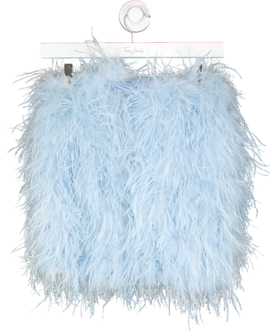 Club L Blue Day Dream Feather Mini Skirt UK 6