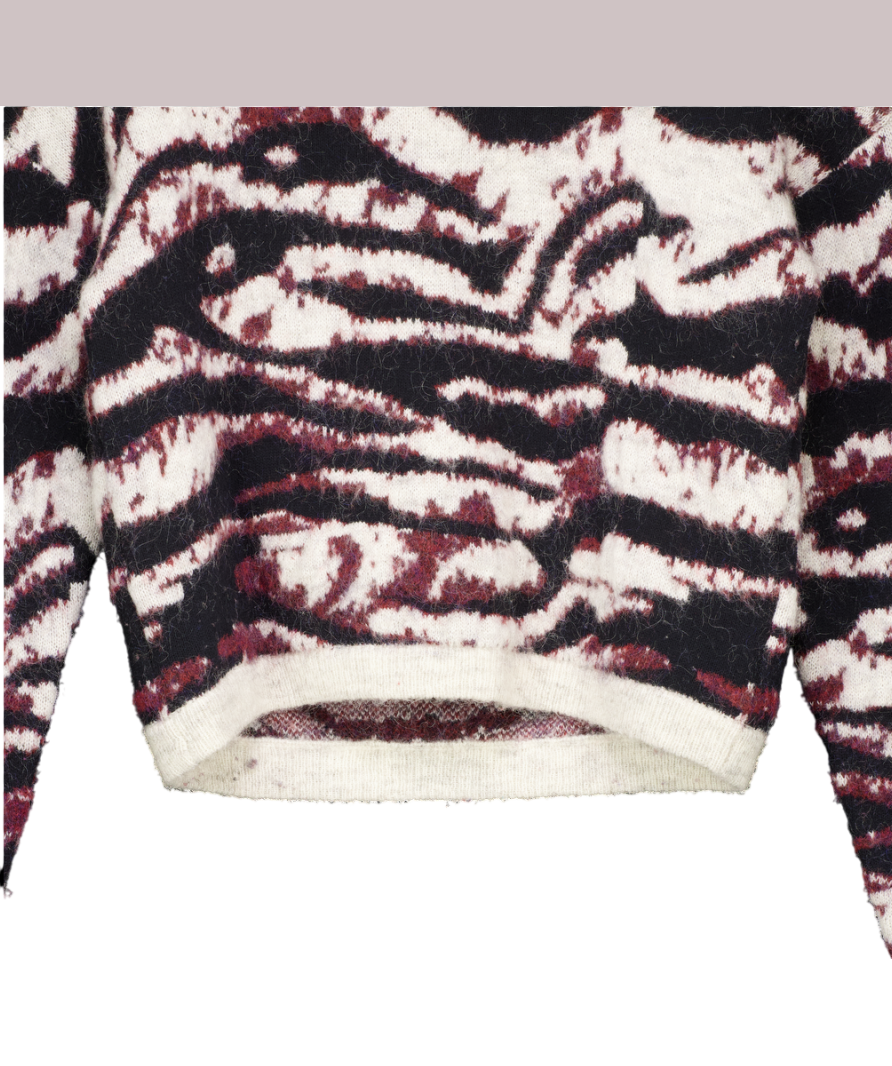 Bimba Y Lola Beige Mohair Wool Sweater UK S