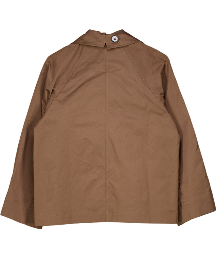 COMMENSE Brown Double-breasted Trench Coat UK S