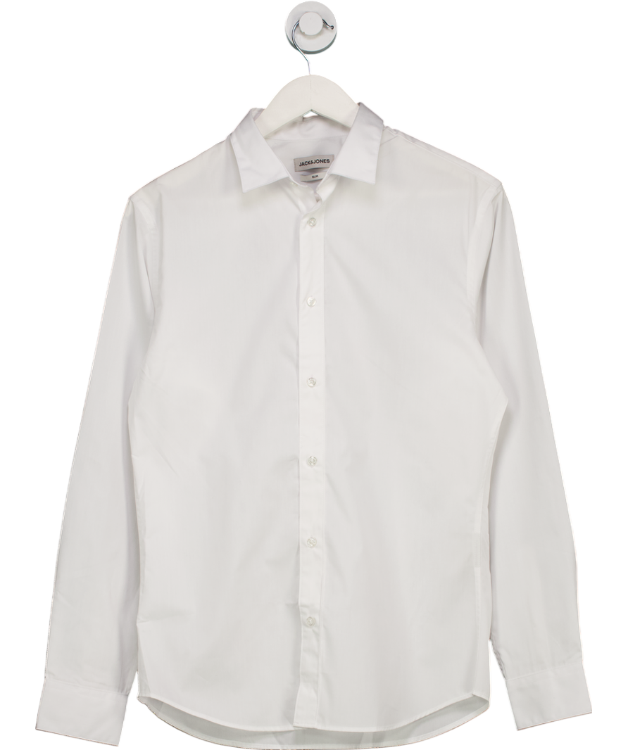 jack & jones White Slim Fit Dress Shirt UK XS